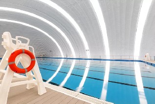 澳门沙金网址2158气膜快讯：郑州龙湖全民健身中心恒温游泳中心正式开业！